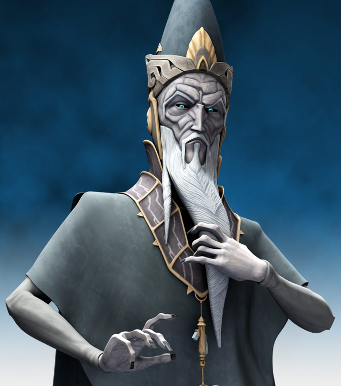 The meme is a screenshot of a character from the animated TV series Star Wars: The Clone Wars. The character, General Grievous, is shown with a surprised and slightly embarrassed expression on his face, with his eyes and mouth open in a comical way. The text that appears in the image is "Grievous: I find your lack of faith disturbing... but I find your lack of pants disturbing"